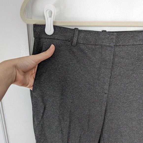 Theory | Charcoal Gray Treeca Slim Fit Dress Pants Size 4 - Picture 4 of 8
